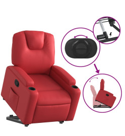 Fauteuil inclinable Rouge Similicuir