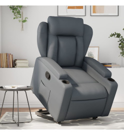 Fauteuil inclinable Gris Similicuir