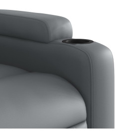 Fauteuil inclinable Gris Similicuir