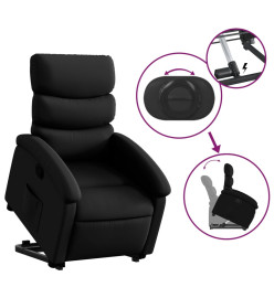 Fauteuil inclinable Noir Similicuir