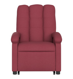 Fauteuil inclinable de massage Rouge bordeaux Tissu