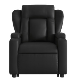 Fauteuil inclinable électrique noir similicuir