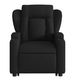 Fauteuil de massage inclinable Noir Tissu