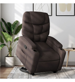 Fauteuil inclinable marron foncé tissu