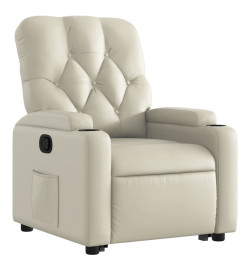 Fauteuil inclinable Crème Similicuir