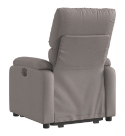 Fauteuil inclinable électrique taupe tissu