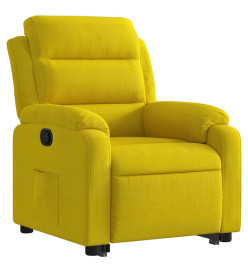 Fauteuil inclinable Jaune Velours