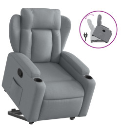 Fauteuil inclinable Gris clair Tissu