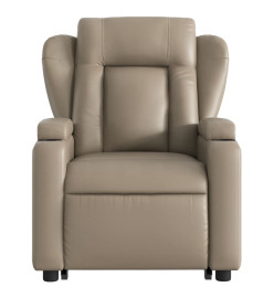 Fauteuil inclinable électrique cappuccino similicuir