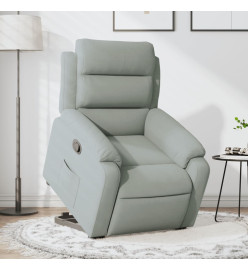 Fauteuil inclinable Gris clair Velours