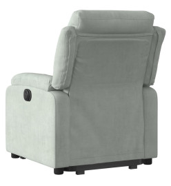 Fauteuil inclinable Gris clair Velours