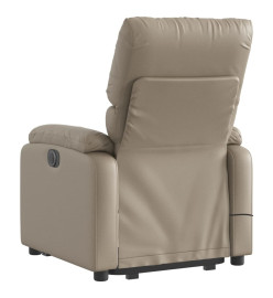 Fauteuil inclinable de massage électrique cappuccino similicuir