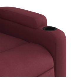 Fauteuil inclinable de massage Rouge bordeaux Tissu