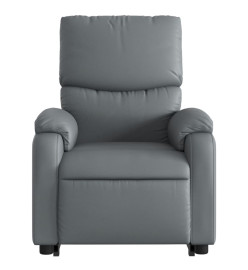 Fauteuil inclinable de massage Gris Similicuir