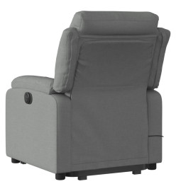 Fauteuil de massage inclinable Gris foncé Tissu