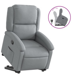 Fauteuil inclinable Gris clair Tissu