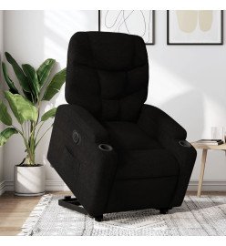 Fauteuil inclinable électrique noir tissu