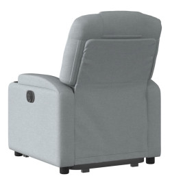 Fauteuil inclinable électrique gris clair tissu