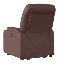 Fauteuil inclinable marron similicuir