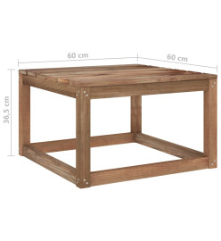 Salon palette de jardin 6 pcs et coussins Bois de pin imprégné