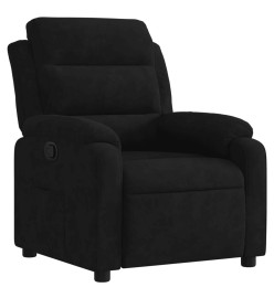 Fauteuil inclinable noir velours