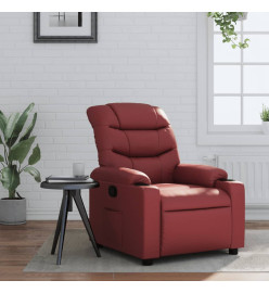 Fauteuil inclinable Rouge bordeaux Similicuir