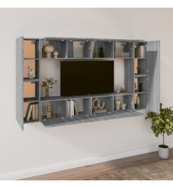 Ensemble de meubles TV 8 pcs Sonoma gris Bois d'ingénierie