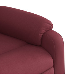 Fauteuil inclinable de massage Rouge bordeaux Tissu