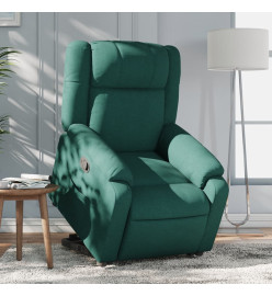 Fauteuil inclinable vert foncé tissu