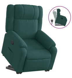 Fauteuil inclinable vert foncé tissu