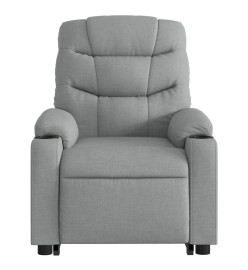 Fauteuil de massage inclinable Gris clair Tissu