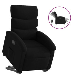 Fauteuil inclinable électrique noir tissu