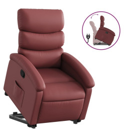 Fauteuil inclinable Rouge bordeaux Similicuir