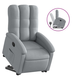 Fauteuil inclinable Gris clair Tissu