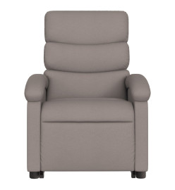 Fauteuil inclinable électrique taupe tissu