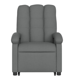 Fauteuil inclinable électrique gris foncé tissu