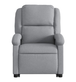 Fauteuil de massage inclinable Gris clair Tissu