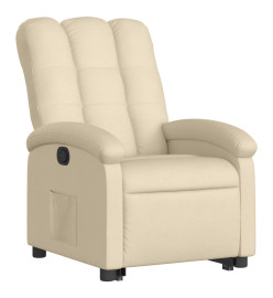 Fauteuil inclinable Crème Tissu