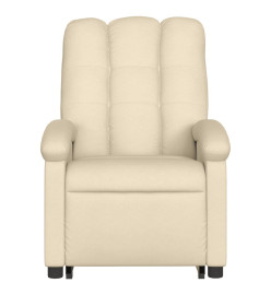 Fauteuil inclinable Crème Tissu