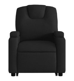 Fauteuil inclinable de massage électrique Noir Tissu