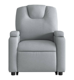 Fauteuil de massage inclinable Gris clair Tissu