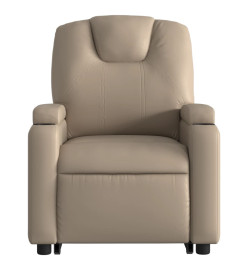 Fauteuil inclinable électrique cappuccino similicuir