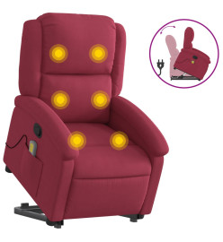 Fauteuil de massage inclinable Rouge bordeaux Velours