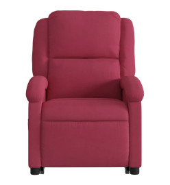 Fauteuil de massage inclinable Rouge bordeaux Velours