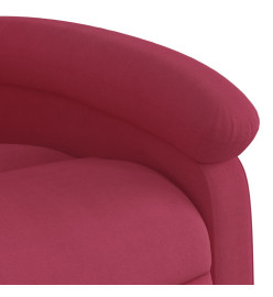 Fauteuil de massage inclinable Rouge bordeaux Velours