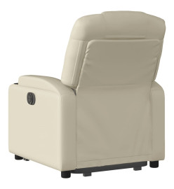 Fauteuil inclinable Crème Similicuir