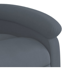 Fauteuil inclinable électrique gris foncé velours