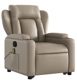 Fauteuil inclinable de massage Cappuccino Similicuir