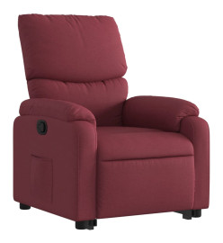 Fauteuil inclinable rouge bordeaux tissu