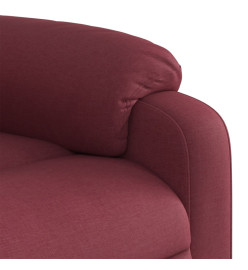 Fauteuil inclinable rouge bordeaux tissu